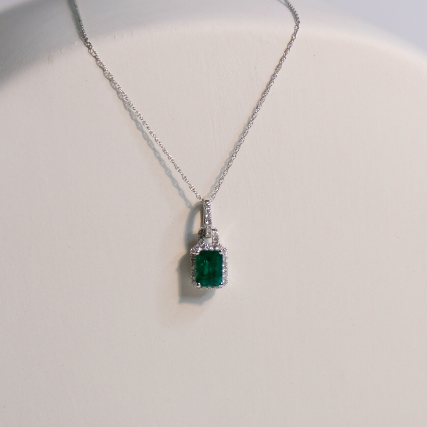 Emerald & Diamond Necklace