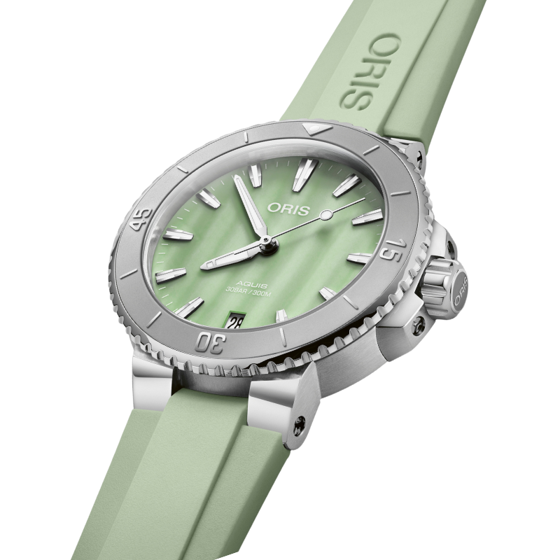 Seafoam Green Aquis Date 36.5MM