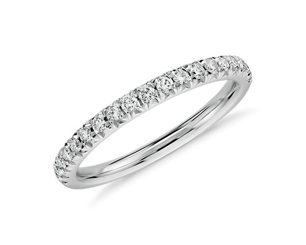 Single Row Diamond Wedding Band 0.25CT