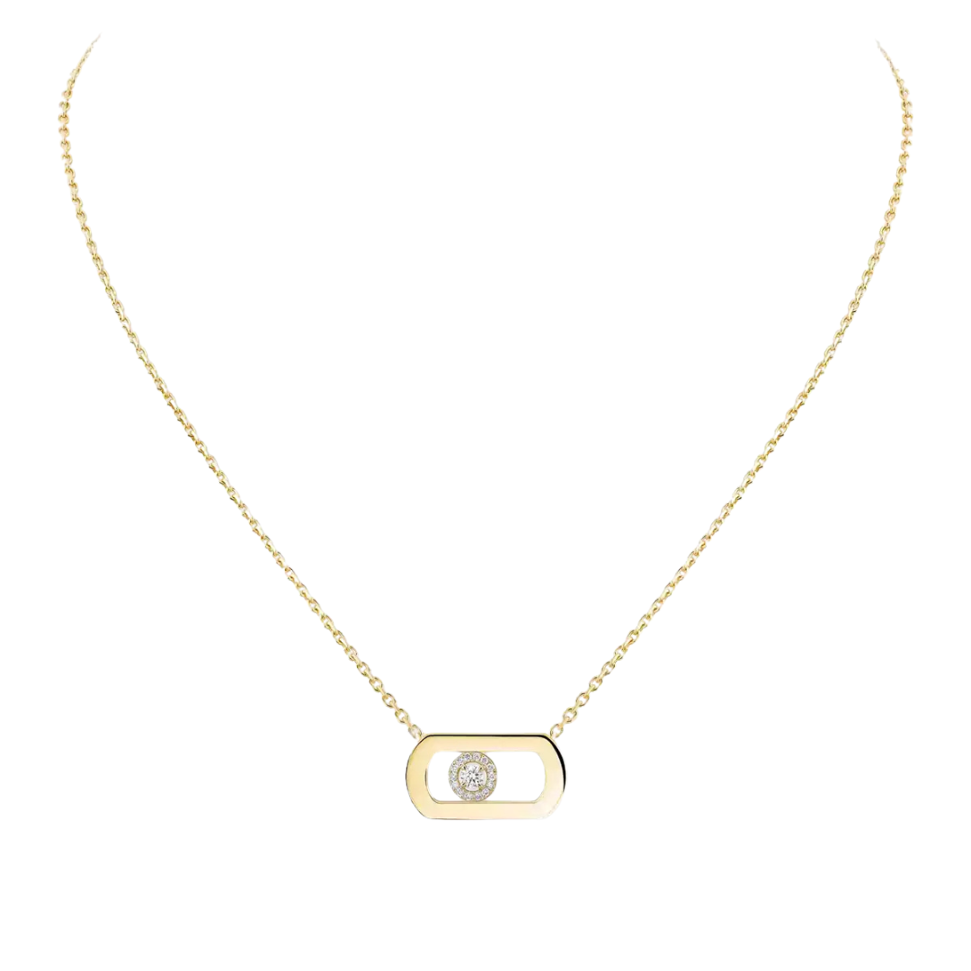 SO MOVE NECKLACE Yellow Gold Diamond Necklace