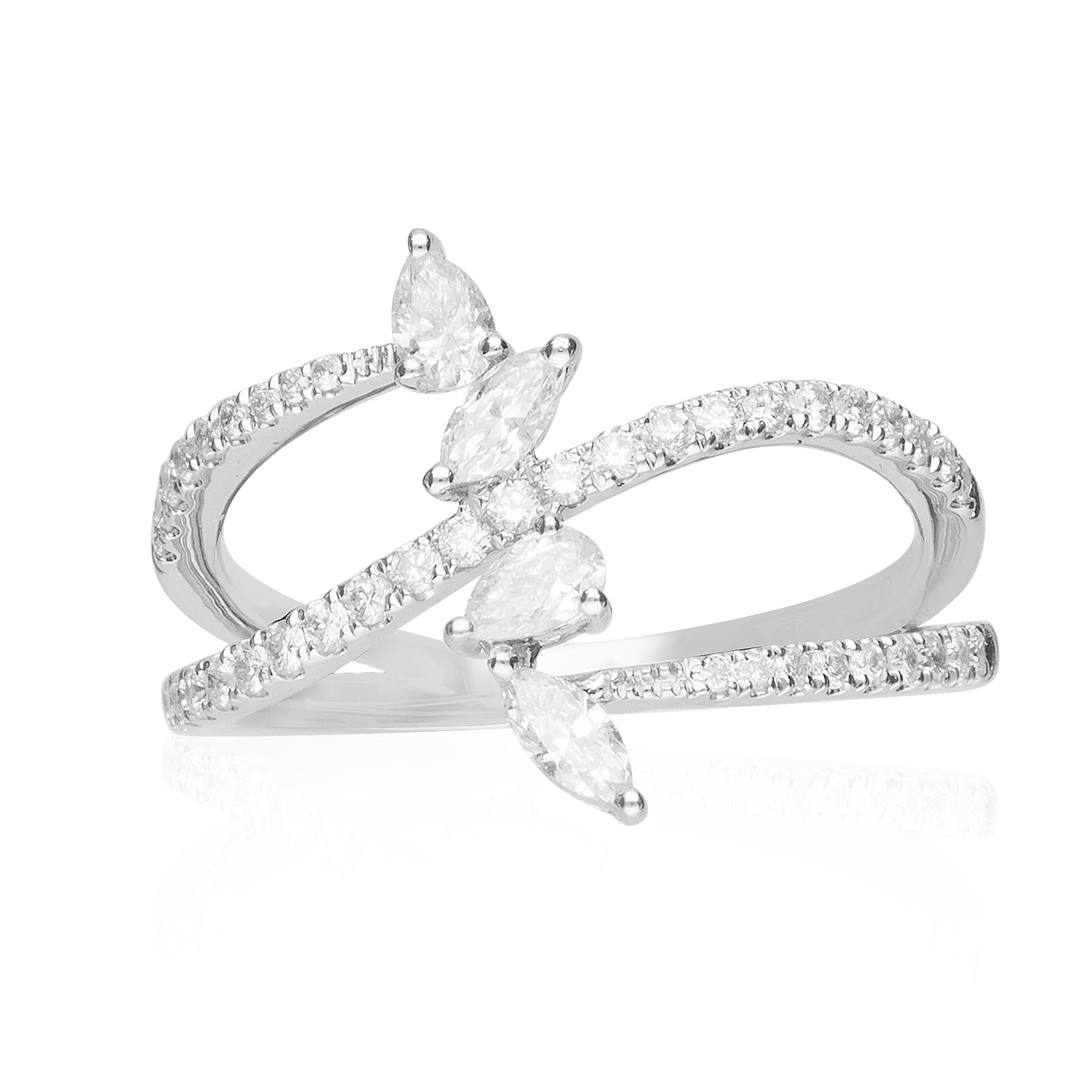 Marquise & Pears Diamond Ring