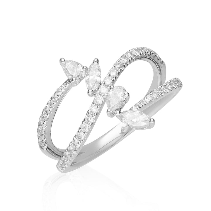 Marquise & Pears Diamond Ring