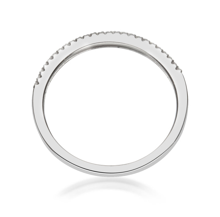 Single Row Diamond Wedding Band 0.25CT