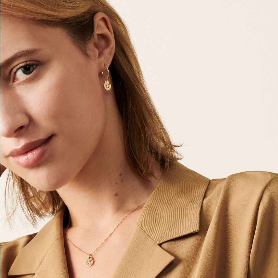 Menottes dinh van R8 Necklace with Single Diamond