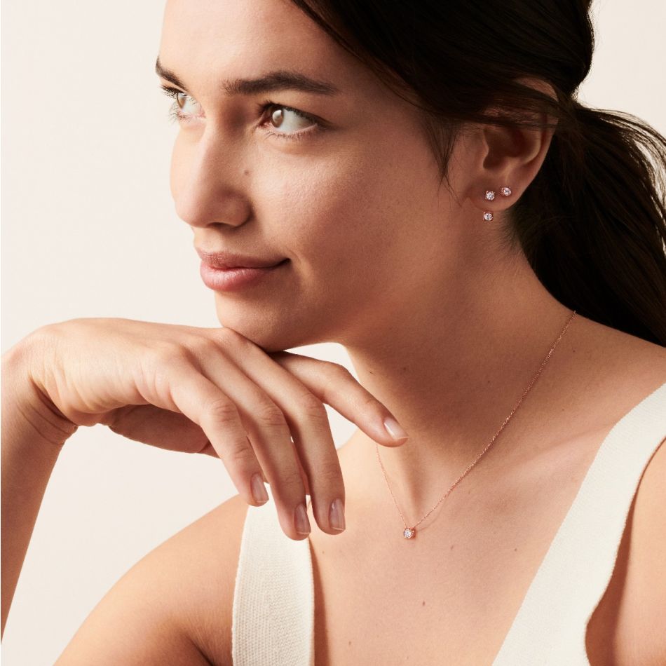 Le Cube Diamant Medium Studs