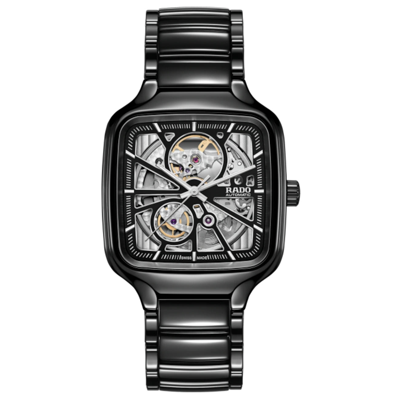 True Square Automatic Open Heart Black