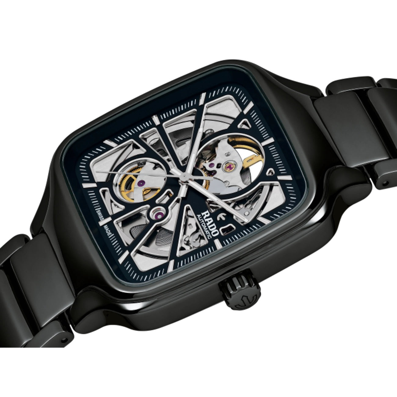 True Square Automatic Open Heart Black