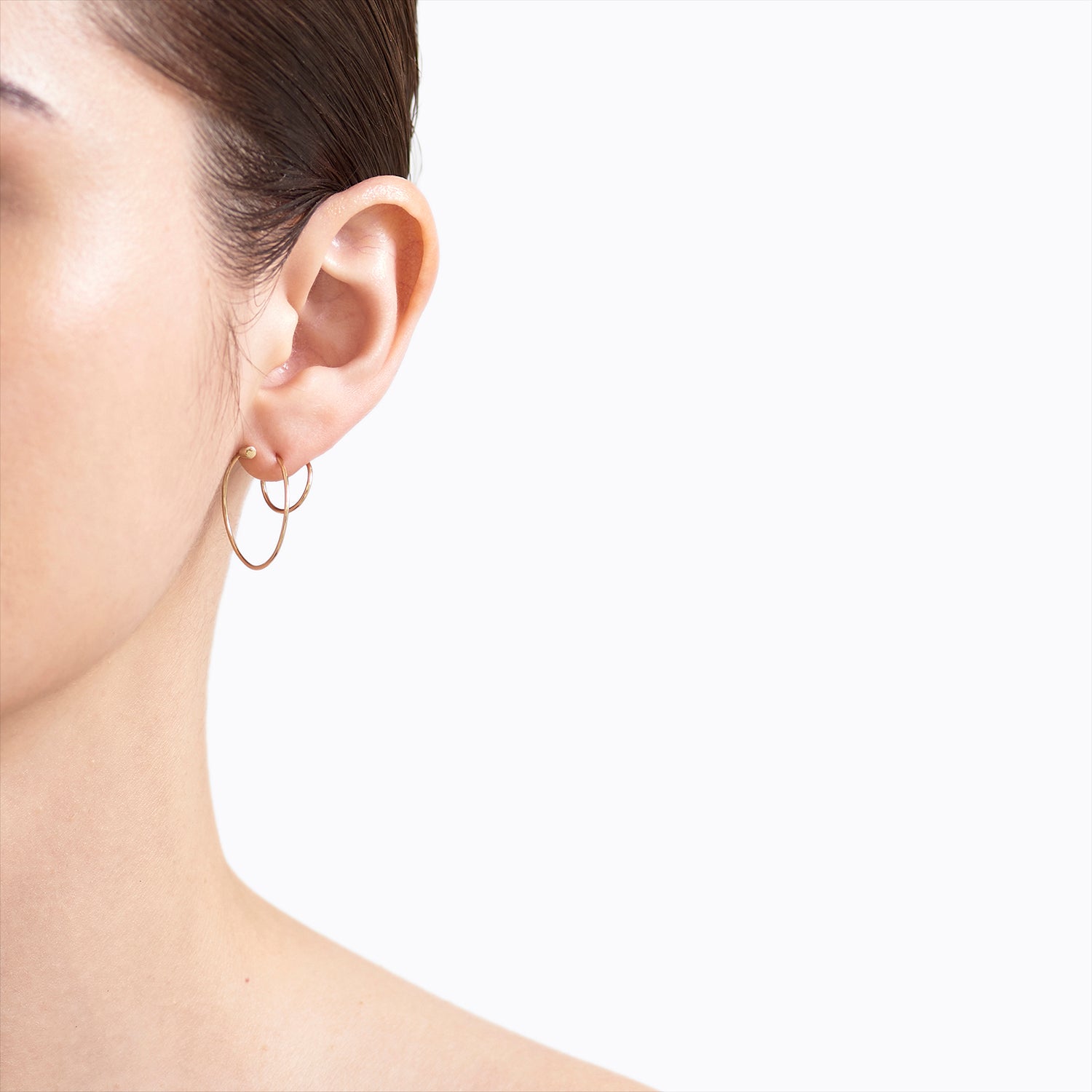 Yellow Gold Twist Curl Earring