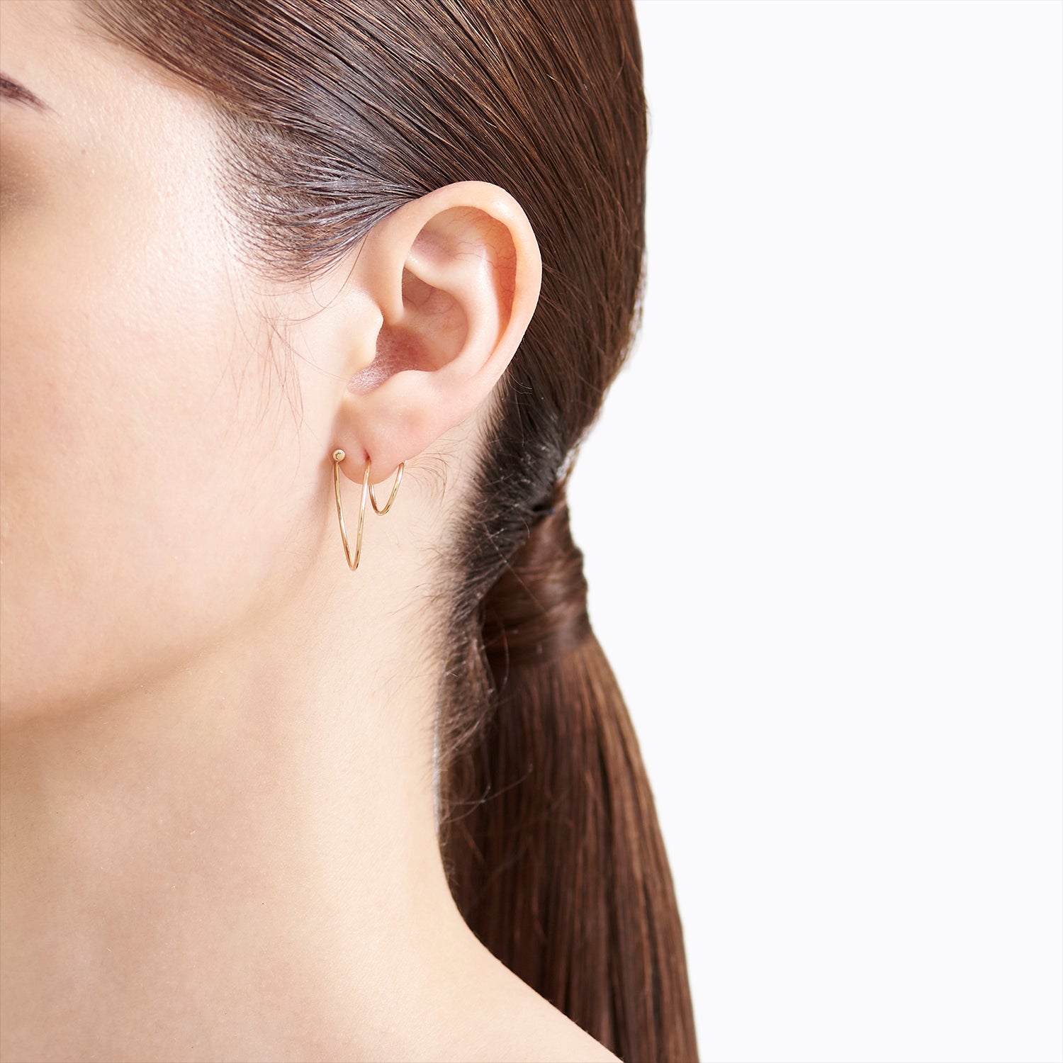 Yellow Gold Twist Curl Earring