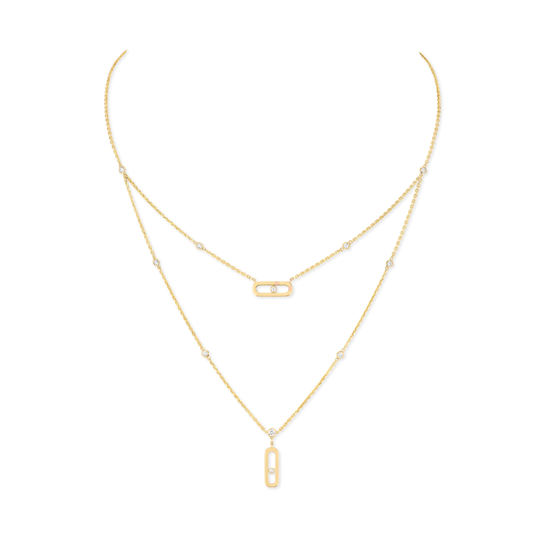 Move Uno 2 Rows Necklace