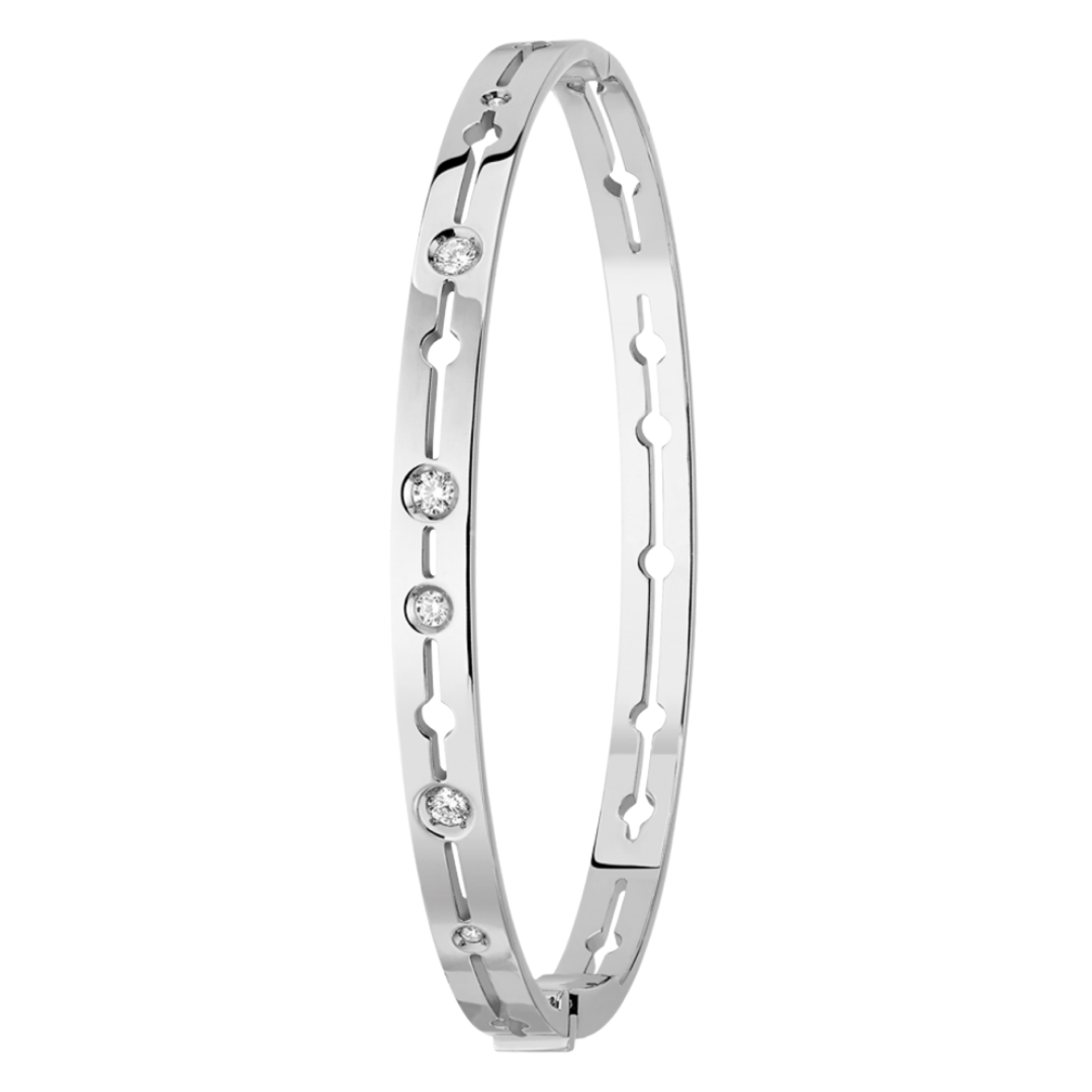 Pulse Dinh Van White Gold and Diamond Bracelet