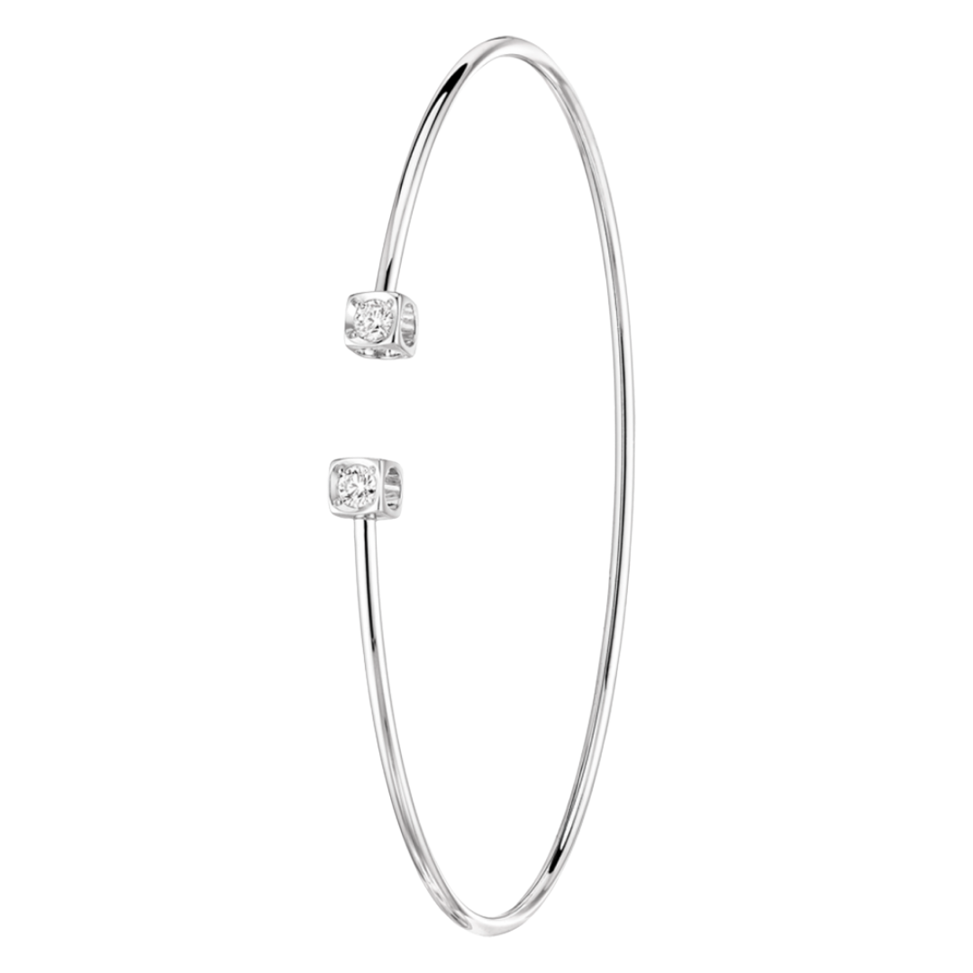 Le Cube Diamant Small White Gold Bracelet