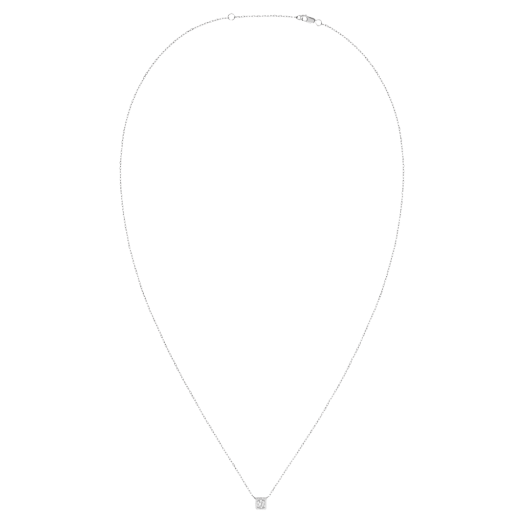 Le Cube diamant Necklace White Gold