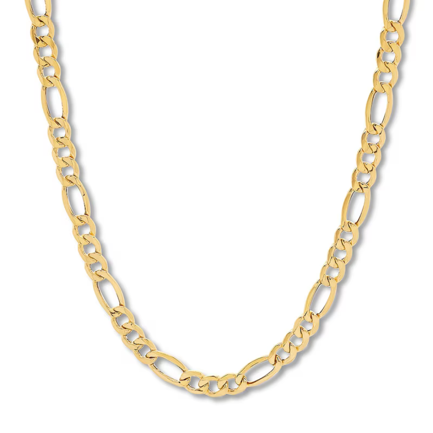 Figaro 14k discount solid gold chain