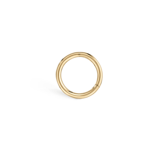 6.5mm Plain Gold Hoop Earring Yellow Gold G18