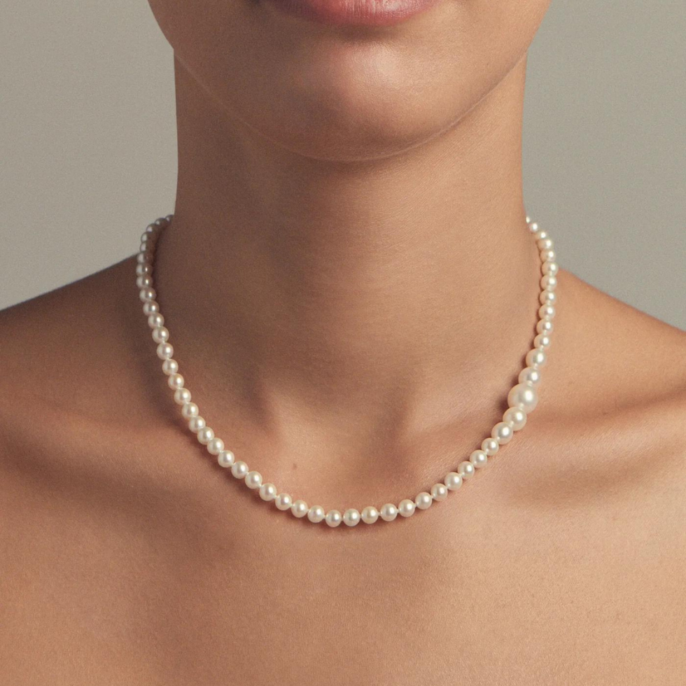 SBN303 Cascading Pearl Necklace