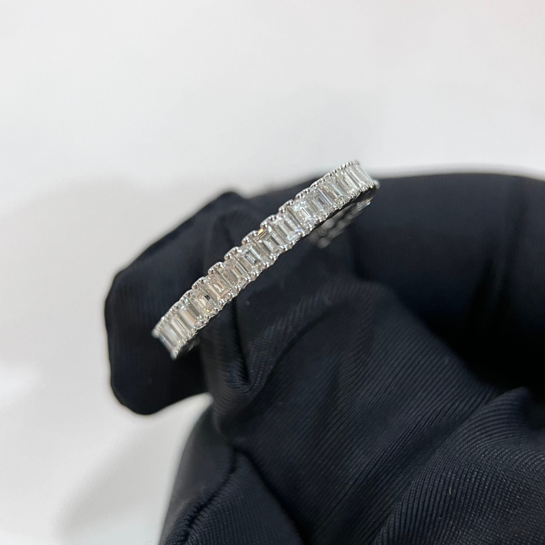 Eternity Baguette Cut Diamond Wedding Band 1.45CT