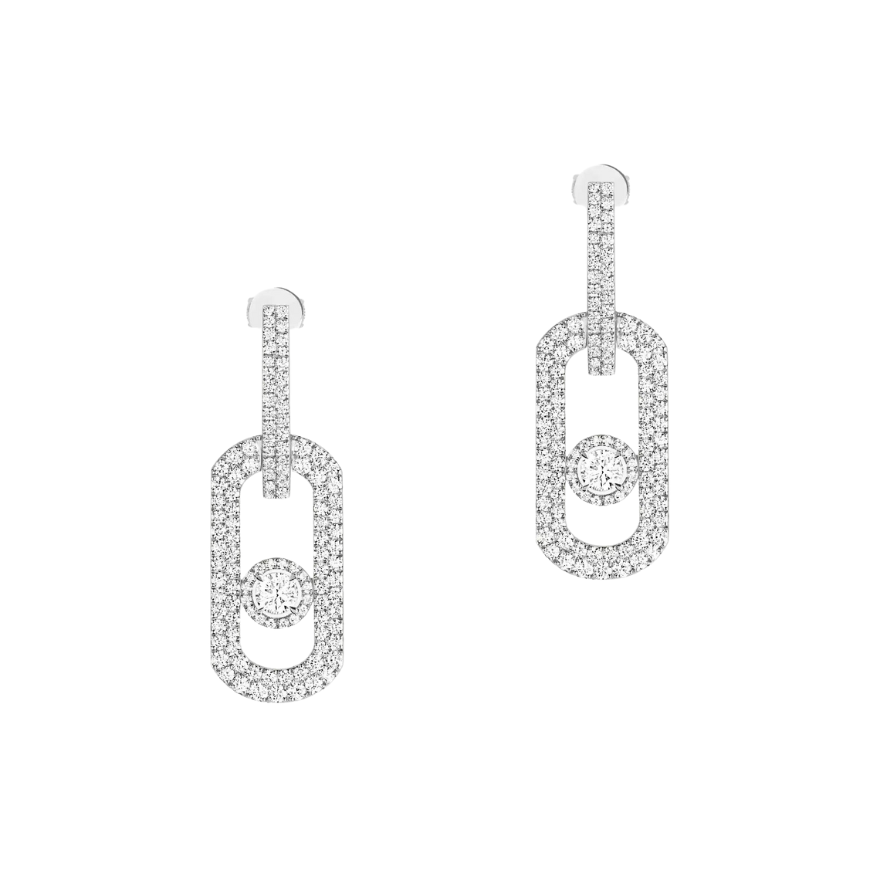 So Move XL PAVÉ-Set Pendant Diamond Earrings