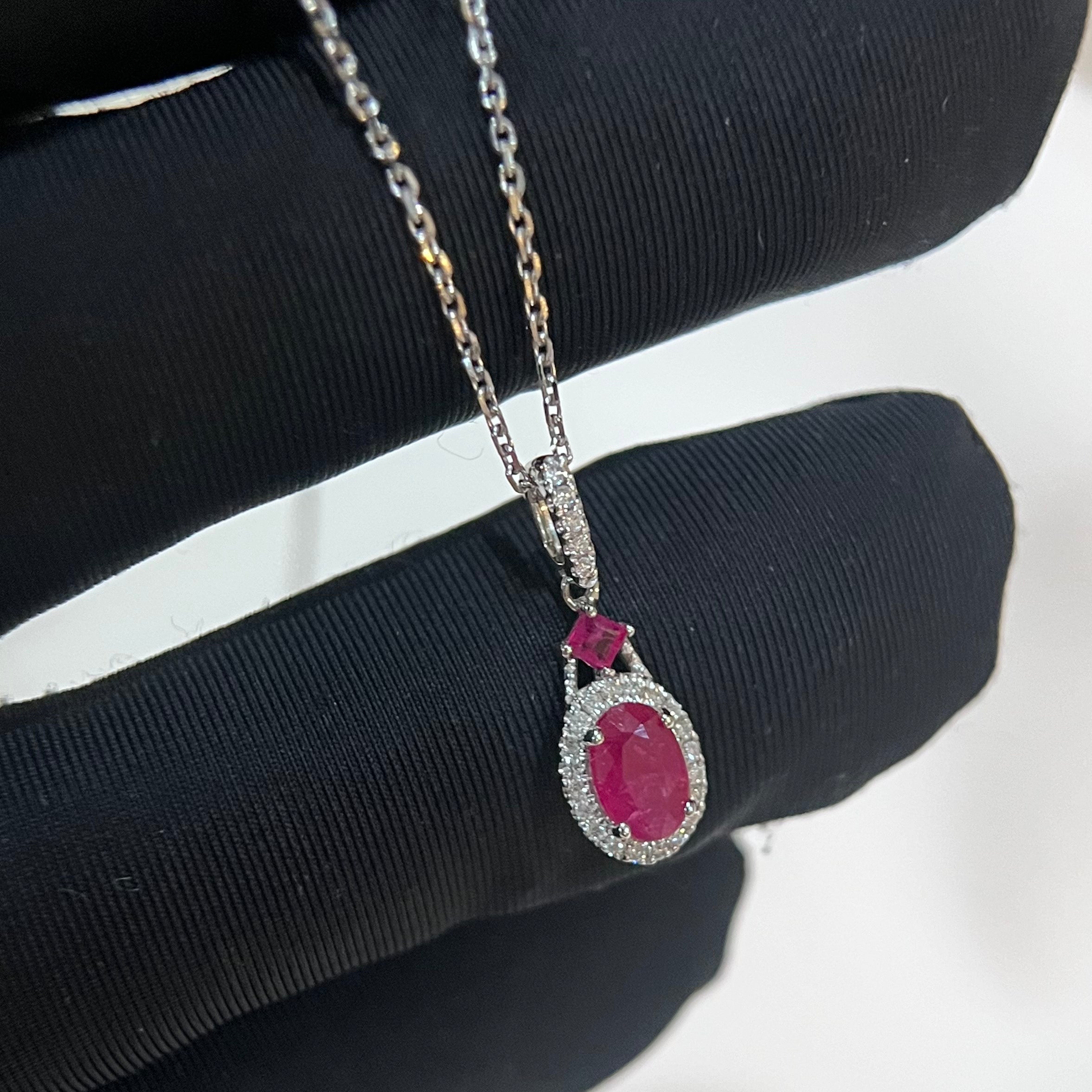 Ruby Diamond Necklace