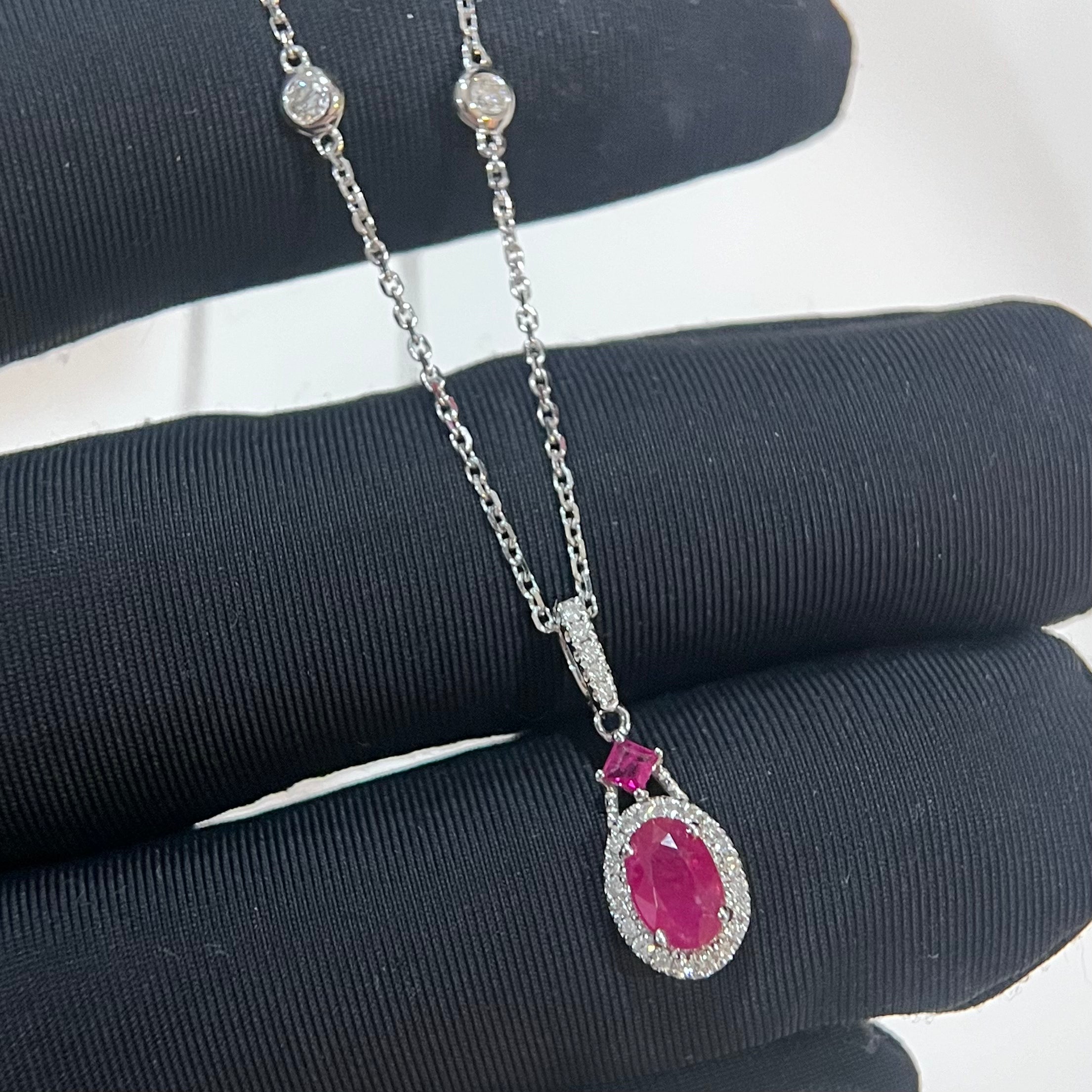 Ruby Diamond Necklace