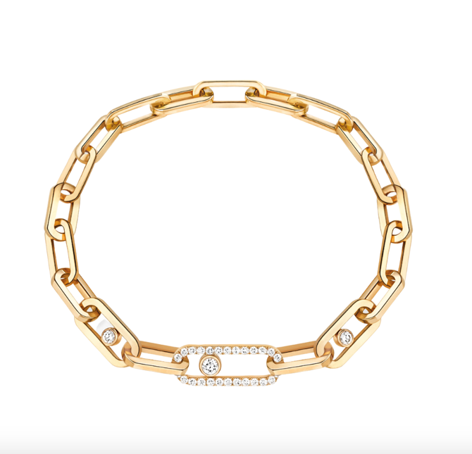 MESSIKA MOVE LINK 18K YELLOW GOLD DIAMOND BRACELET