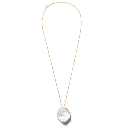 Sea of Beauty Petal Pearl and Diamond Necklace