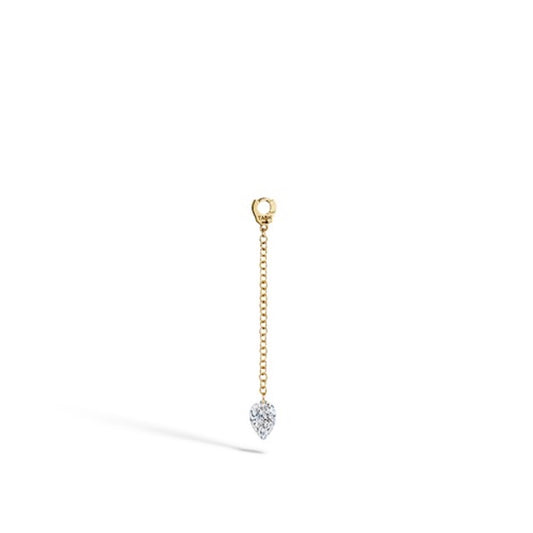 Long Pendulum Charm with Pear Diamond