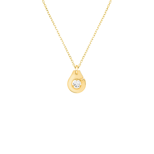 Menottes dinh van R8 Necklace with Single Diamond