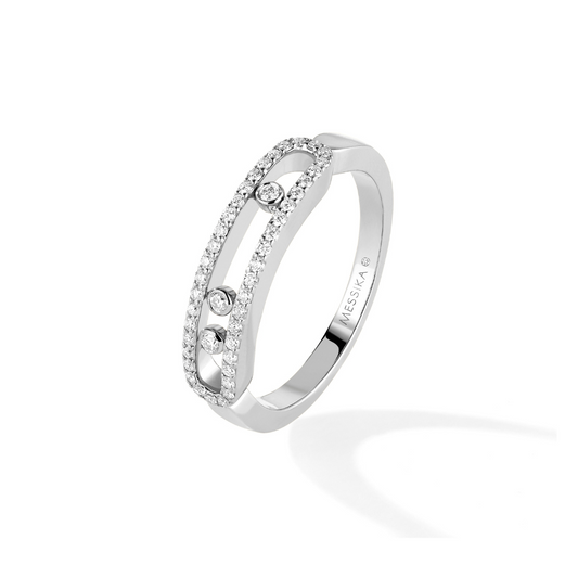 Baby Move Pave White Gold Ring