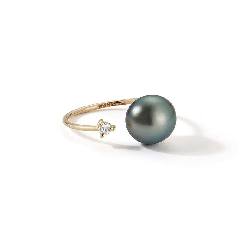 Tahitian high quality pearl open ring